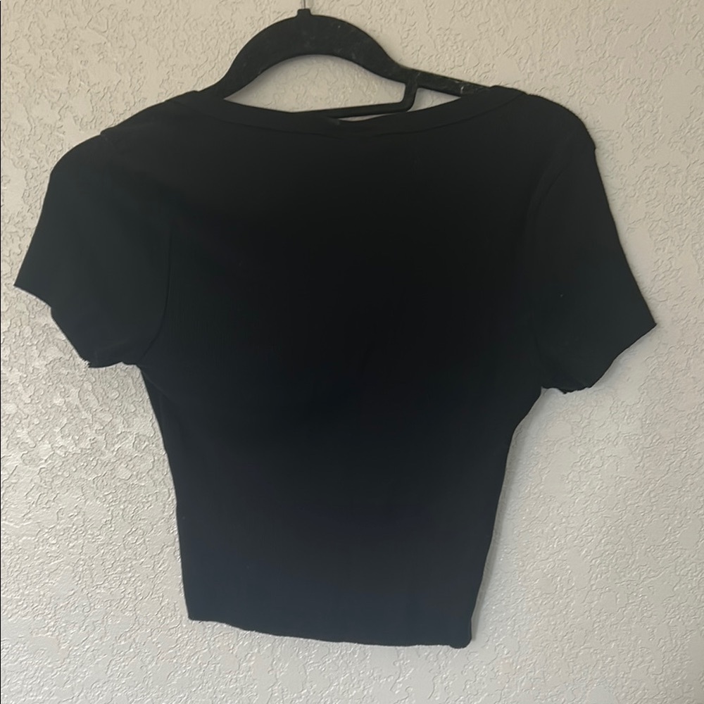 NWT TopShop black crop top - Picture 3 of 4